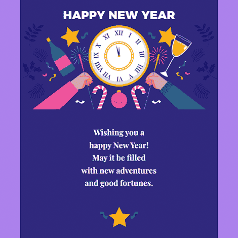 Happy New Year Countdown Clock